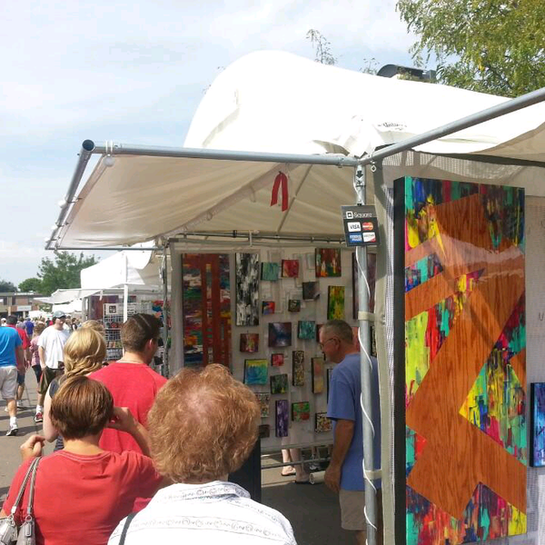 Come in early September for the annual arts festival.