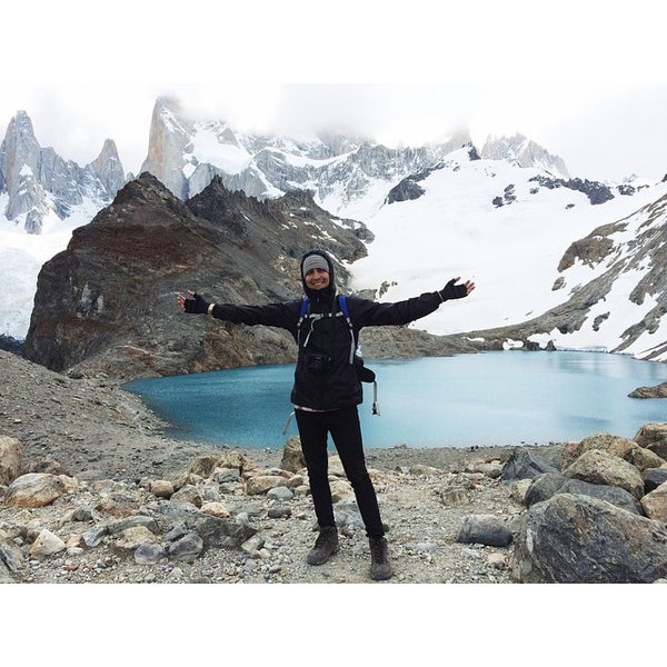 Photo taken at Laguna de los Tres by Andre R. on 12/26/2014