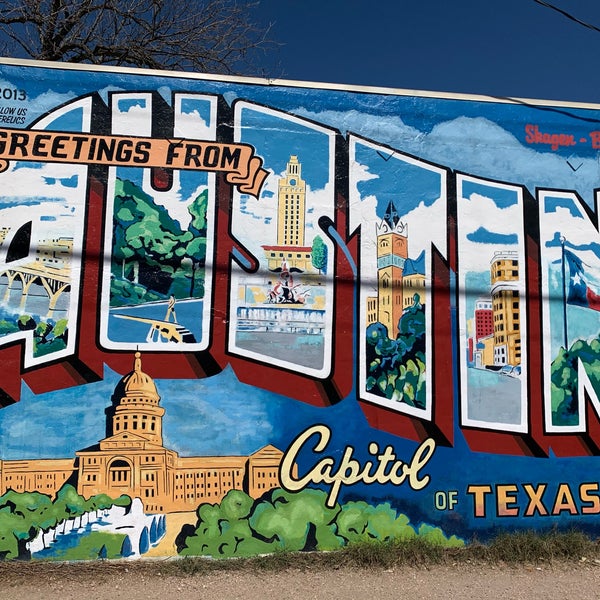 Photos at Greetings from Austin Mural - Historic Site in Austin