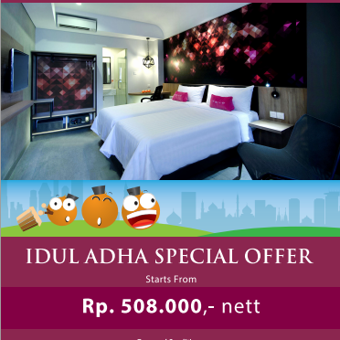 Idul Adha Sepcial Offer starts from IDR 508.000net. BOOK NOW www.favehotels.com or call to 021 - 392 1002