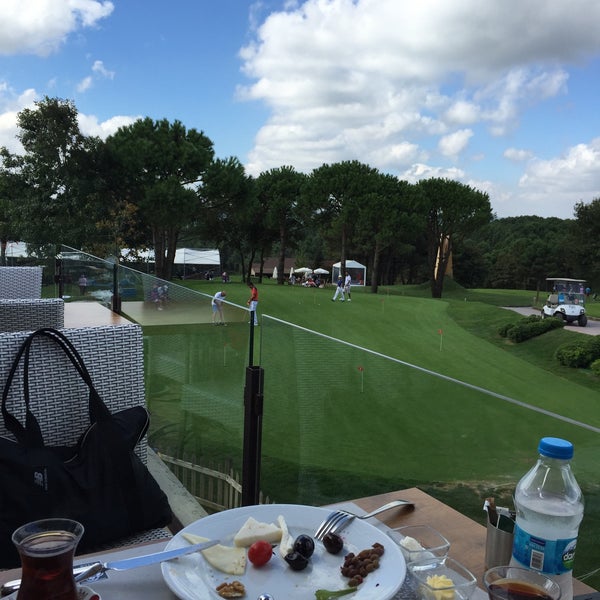 Photo taken at Kemer Golf &amp; Country Club Golf Range by Onur K. on 9/19/2015