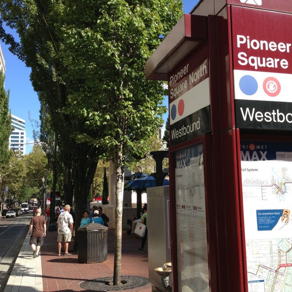 TriMet Pioneer Square North MAX Station Light Rail Station in Portland