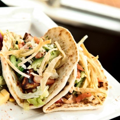Try Laredo's blackened swordfish tacos. Fish strips are dusted with a flavorful combination of spices and cooked to a nice firmness. (Evan S. Benn)