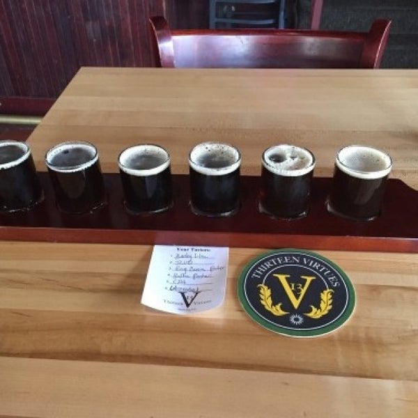 Photo taken at 13 Virtues Brewing Co. by Bradley H. on 4/15/2016