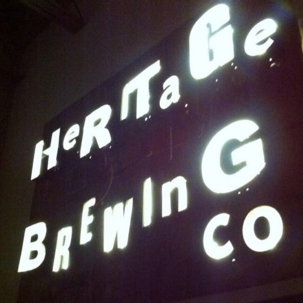 Photo taken at Heritage Brewing Co. by Bradley H. on 1/2/2014