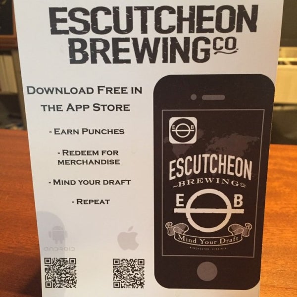 Photo taken at Escutcheon Brewing Co. by Bradley H. on 5/14/2016