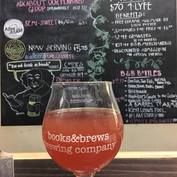 Photo taken at Books &amp; Brews Brewing Company by Scott B. on 3/15/2018