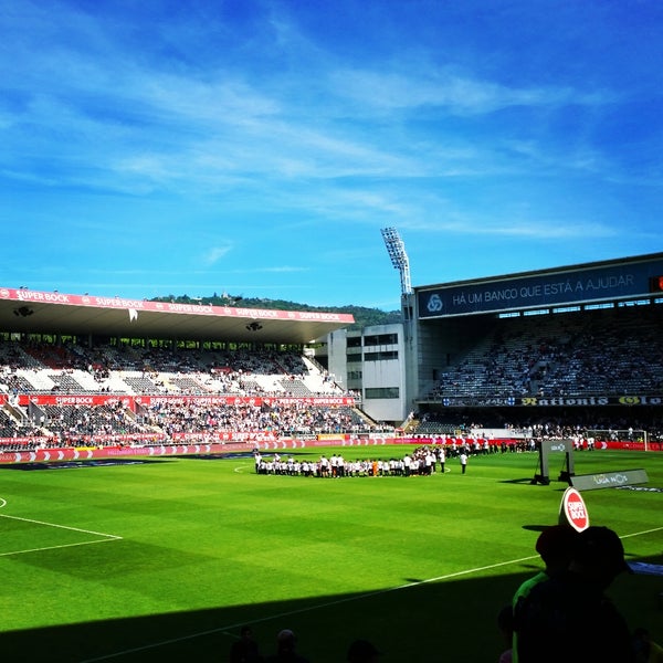 Photo taken at Estádio D. Afonso Henriques by Alexandre G. on 5/17/2015