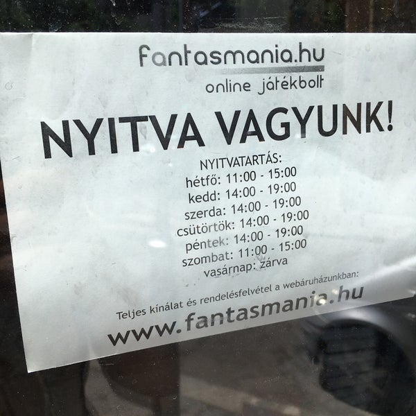 fantasmania.hu - online játékbolt - Toy Store in Budapest