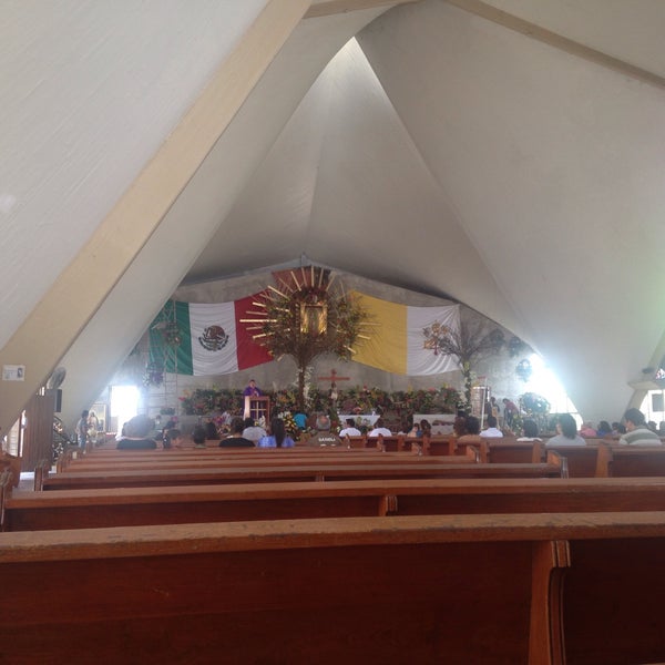 Photo taken at Templo de Nuestra Señora de Guadalupe &quot;La Lomita&quot; by Karla U. on 12/11/2015