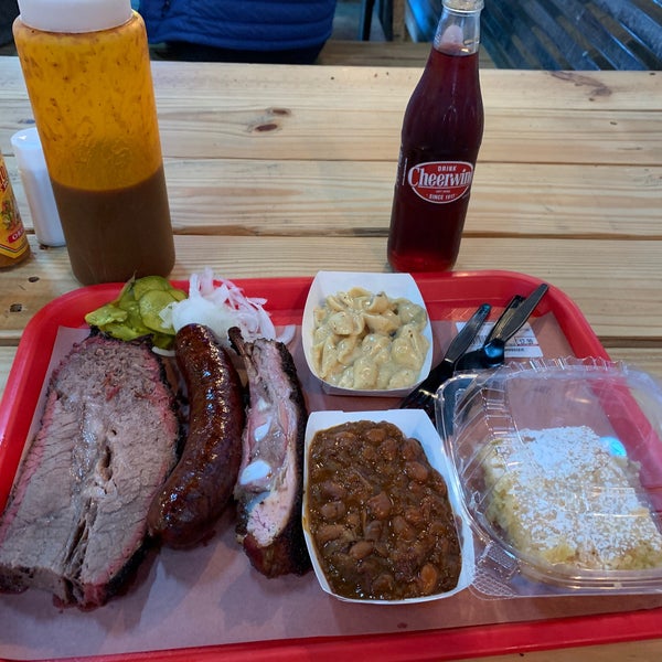 The brisket is the best I have ever had.  The Mac & Cheese is fantastic as well.  Plus they have Cheerwine!  Had to wait in line for 40 minutes over lunch, but the brisket alone is well worth it.