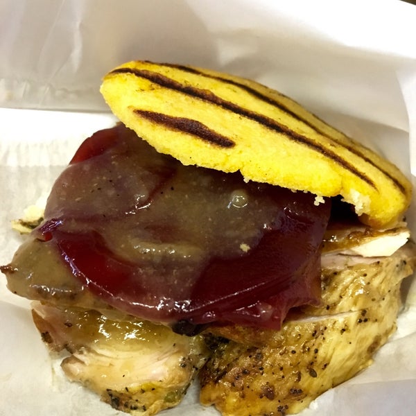 During the week of thanksgiving they have an off the menu Thanksgiving arepa. Get it while you can!