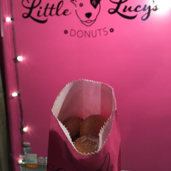 Photo taken at Little Lucy&#39;s Mini Donuts by Lucy on 4/16/2015