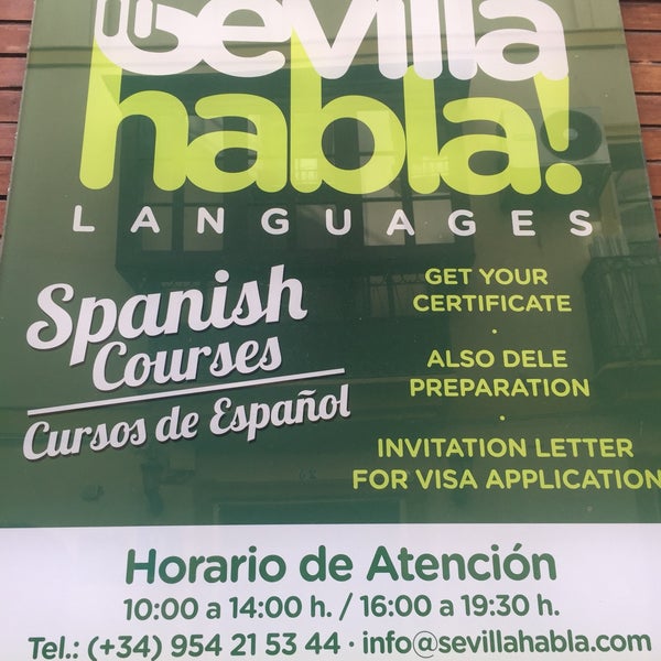 Снимок сделан в Sevilla Habla Languages - Spanish Courses in Seville - Cursos de español en Sevilla - Cursos de inglés en Sevilla пользователем serialjane 3/20/2017