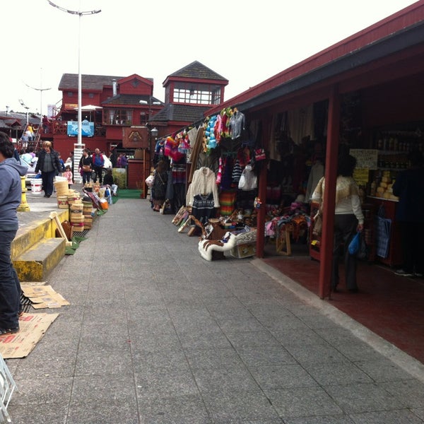 Photo taken at Mercado Artesanal de Angelmó by Jaime b. on 3/2/2013
