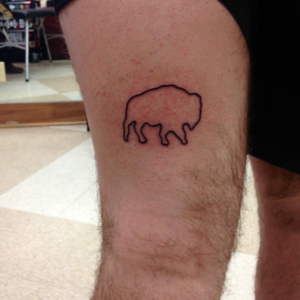 Small Buffalo Tattoo by dadditatts  Tattoogridnet