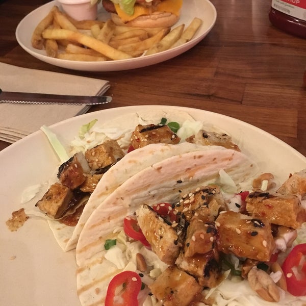 Photo taken at Veggie Grill by James G. on 1/31/2018
