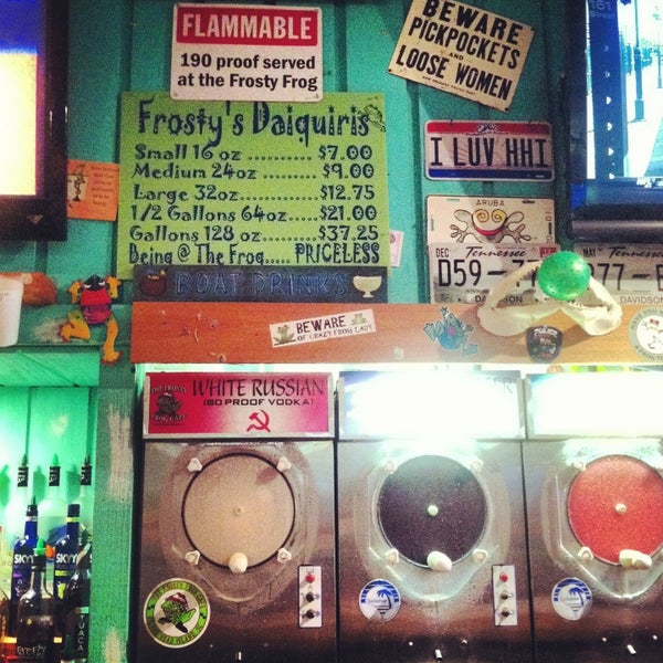 The Frosty Frog Pizza & Daiquiri Bar Pizza Place in Hilton Head The Frosty Frog Pizza & Daiquiri Bar Pizza Place in Hilton Head