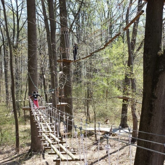 Photo taken at The Adventure Park at Sandy Spring by Therese H. on 4/16/2014