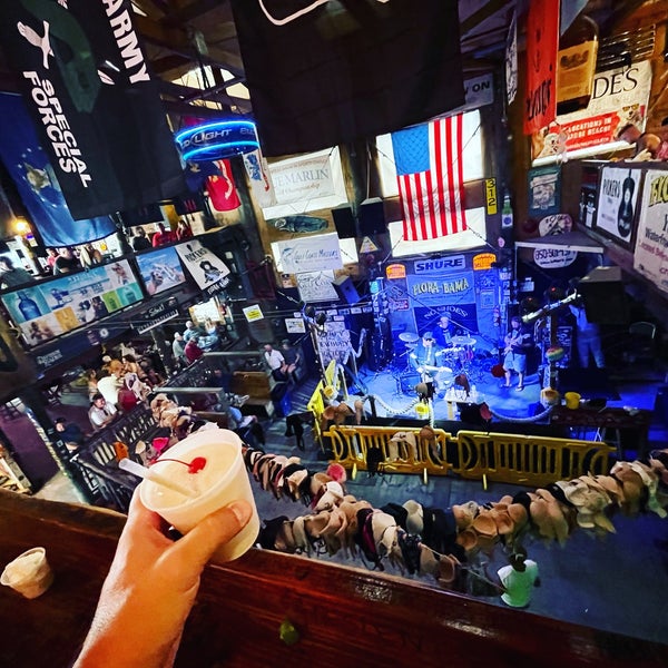 Photo taken at Flora-Bama Lounge, Package, and Oyster Bar by Federico G. on 8/28/2021