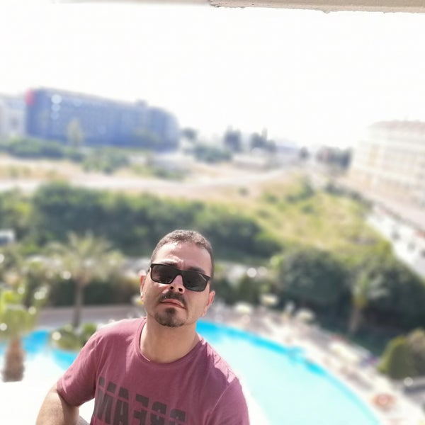 Photo taken at Febeach Hotel Side by Murat on 5/19/2019