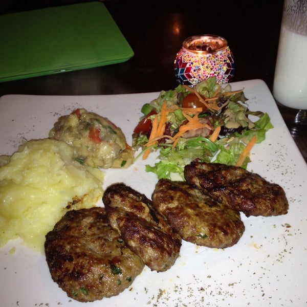 freshly cooked meal lamb kofte delicious