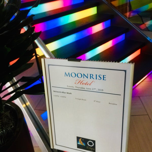 Photo taken at Moonrise Hotel by Emily W. on 6/28/2019