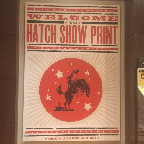 1/7/2018에 Emily W.님이 Hatch Show Print에서 찍은 사진