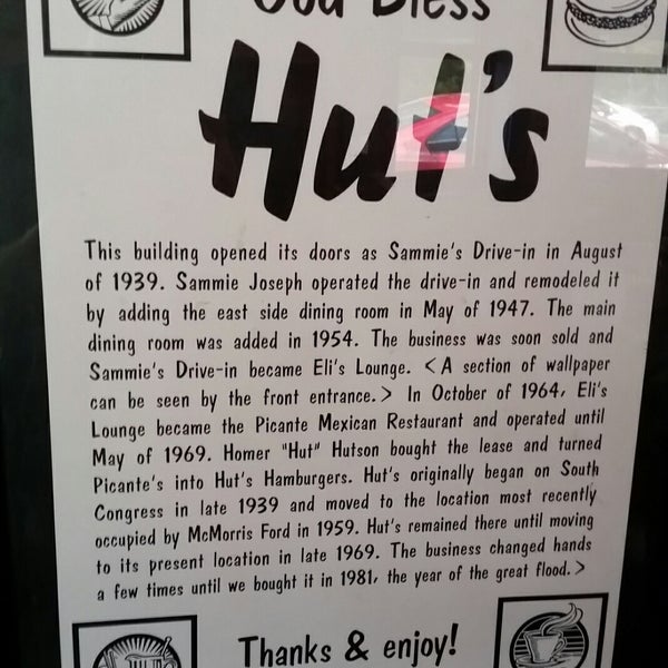 Photo taken at Hut&#39;s Hamburgers by Seth K. on 8/6/2017