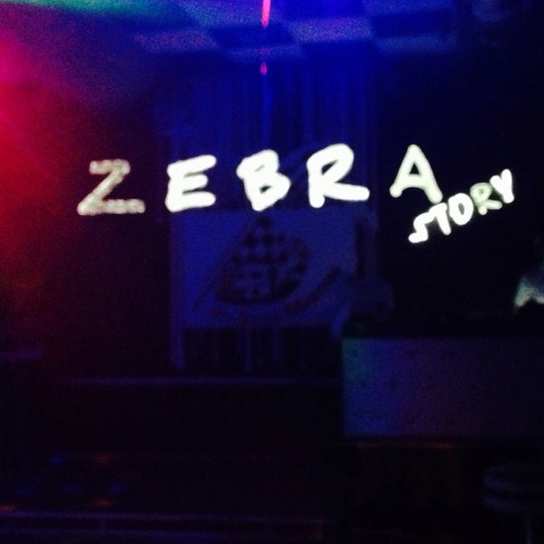 Photo taken at Zebra Story Club by Валерия Л. on 3/8/2014
