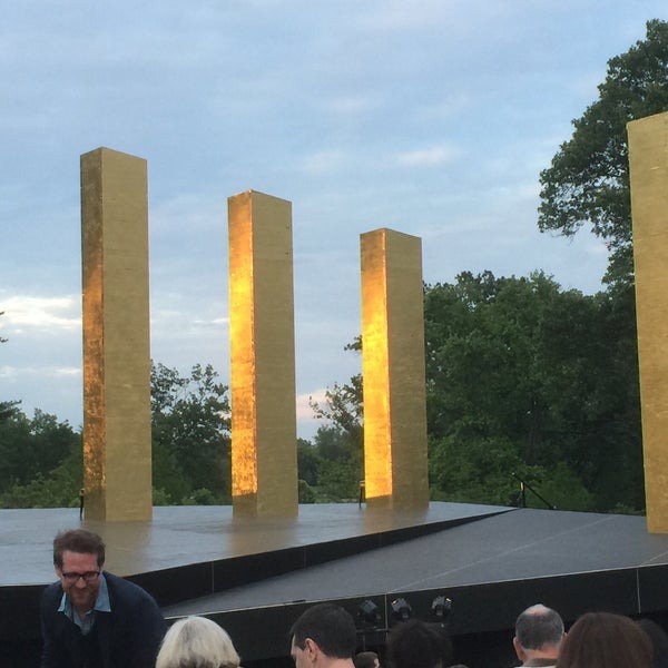 Photo taken at Shakespeare in the Park by tina f. on 5/23/2015
