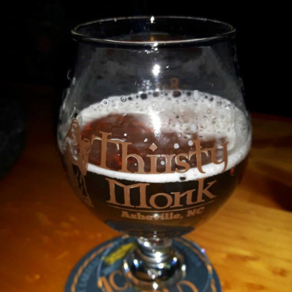 Photo taken at Thirsty Monk Brewery &amp; Pub by Sébastien B. on 1/1/2018