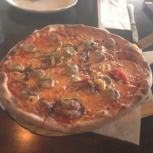 The Due pizza.... A delicious play on sausage and peppers rustica.