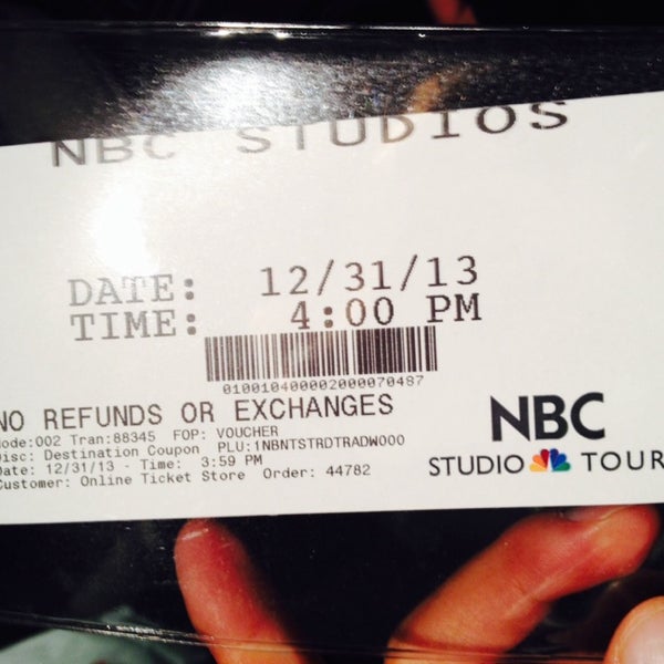Снимок сделан в The Tour at NBC Studios пользователем Андрей Р. 12/31/2013