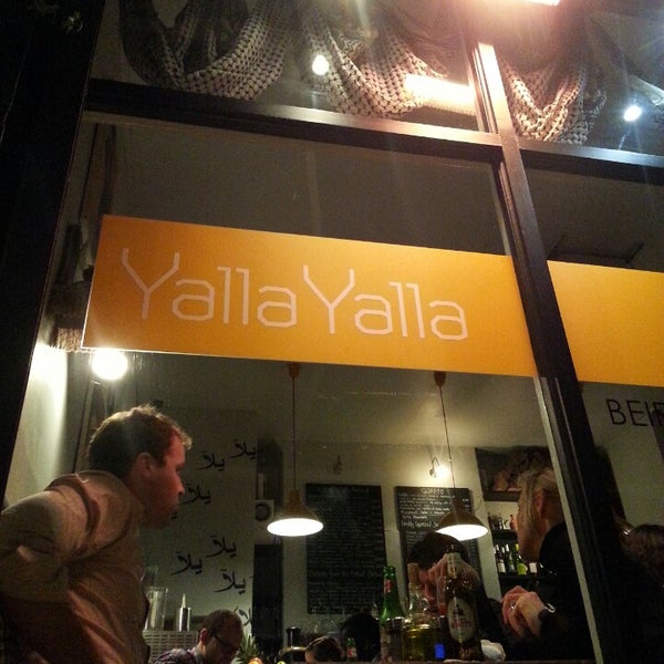 Photo taken at Yalla Yalla by Beatrice C. on 9/28/2013
