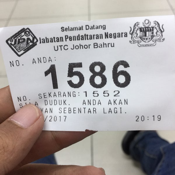 Jabatan Pendaftaran Negara Johor Bahru Johor
