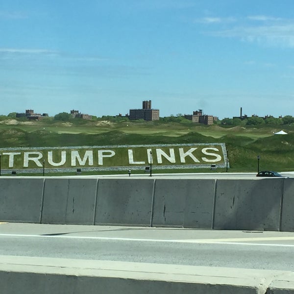 Photo taken at Trump Golf Links at Ferry Point by D. on 5/18/2016