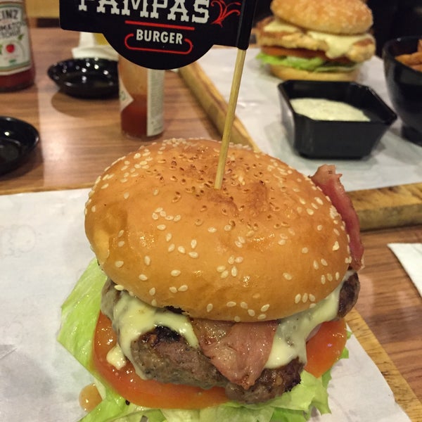 Photo taken at Pampas Burger by Kerry A. on 2/27/2015