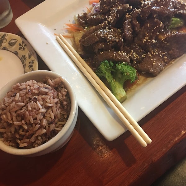 I had the Sesame Beef, which was very good. Lots of good vegetables.