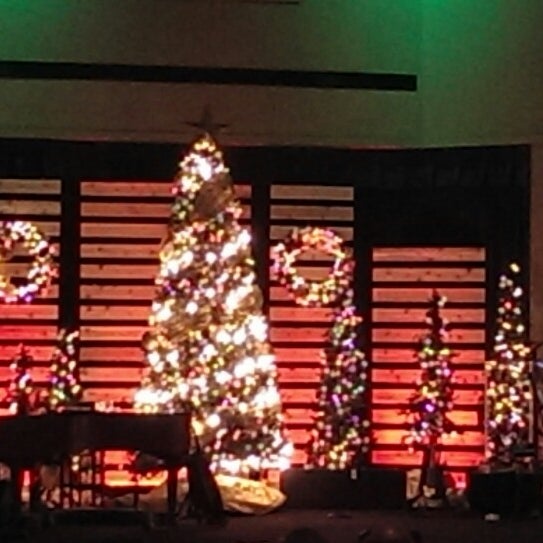 Photo taken at Hill Country Bible Church Lakeline Campus by Brien R. on 12/24/2013