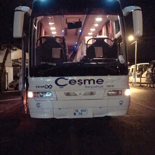 cesme otogar cesme de otobus terminali da fotograflar