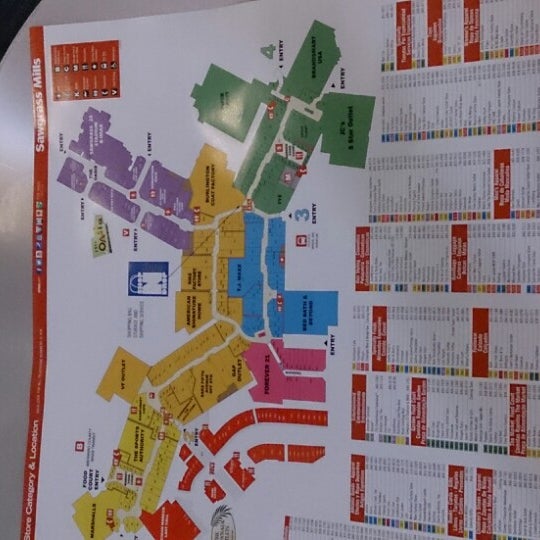 Sawgrass Mills, Sawgrass Mills Mall Map