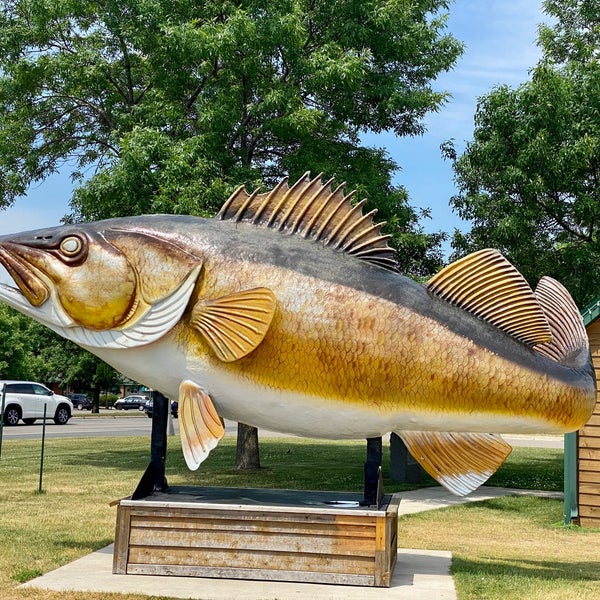 world's largest walleye Garrison, MN