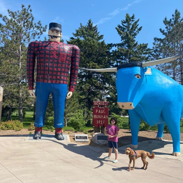 Photo taken at Paul Bunyan &amp; Babe The Blue Ox by Mark C. on 6/15/2020