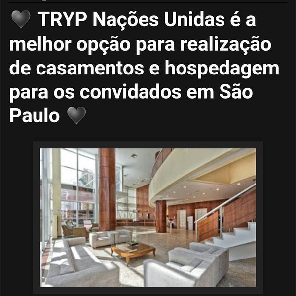 Foto diambil di TRYP São Paulo Nações Unidas Hotel oleh Paula B. pada 12/19/2016
