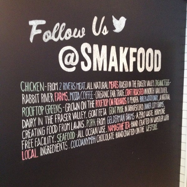 Das Foto wurde bei SMAK healthy fast food von Katie F. am 10/23/2013 aufgenommen