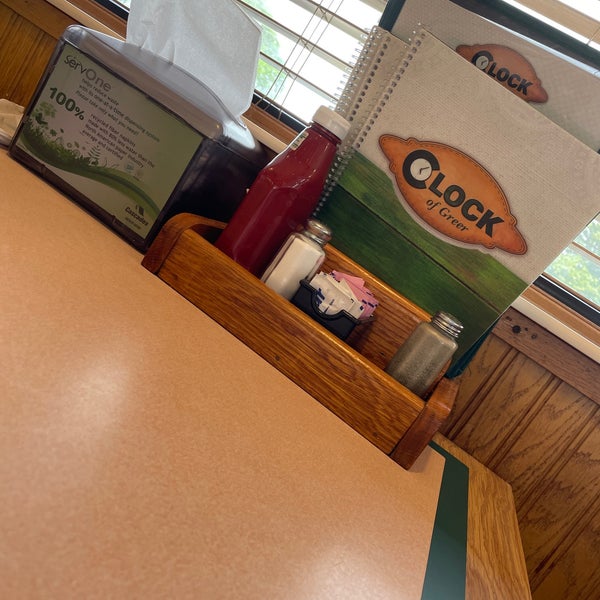 Clock best sale restaurant greer