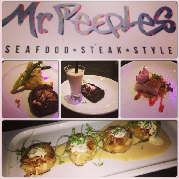 Photo taken at Mr. Peeples Seafood + Steak by Tina N. on 8/24/2013