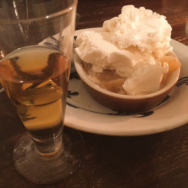 Don't miss the homemade vanilla ice cream atop Apple crisp. Try w/ a glass of Madeira