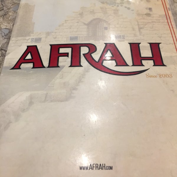 Photo taken at Afrah Mediterranean Restaurant &amp; Pastries by Yasemin B. on 10/29/2018